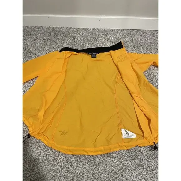 Vtg Arcteryx Light Jacket Women's Large‎ Yellow Full Zip Nylon